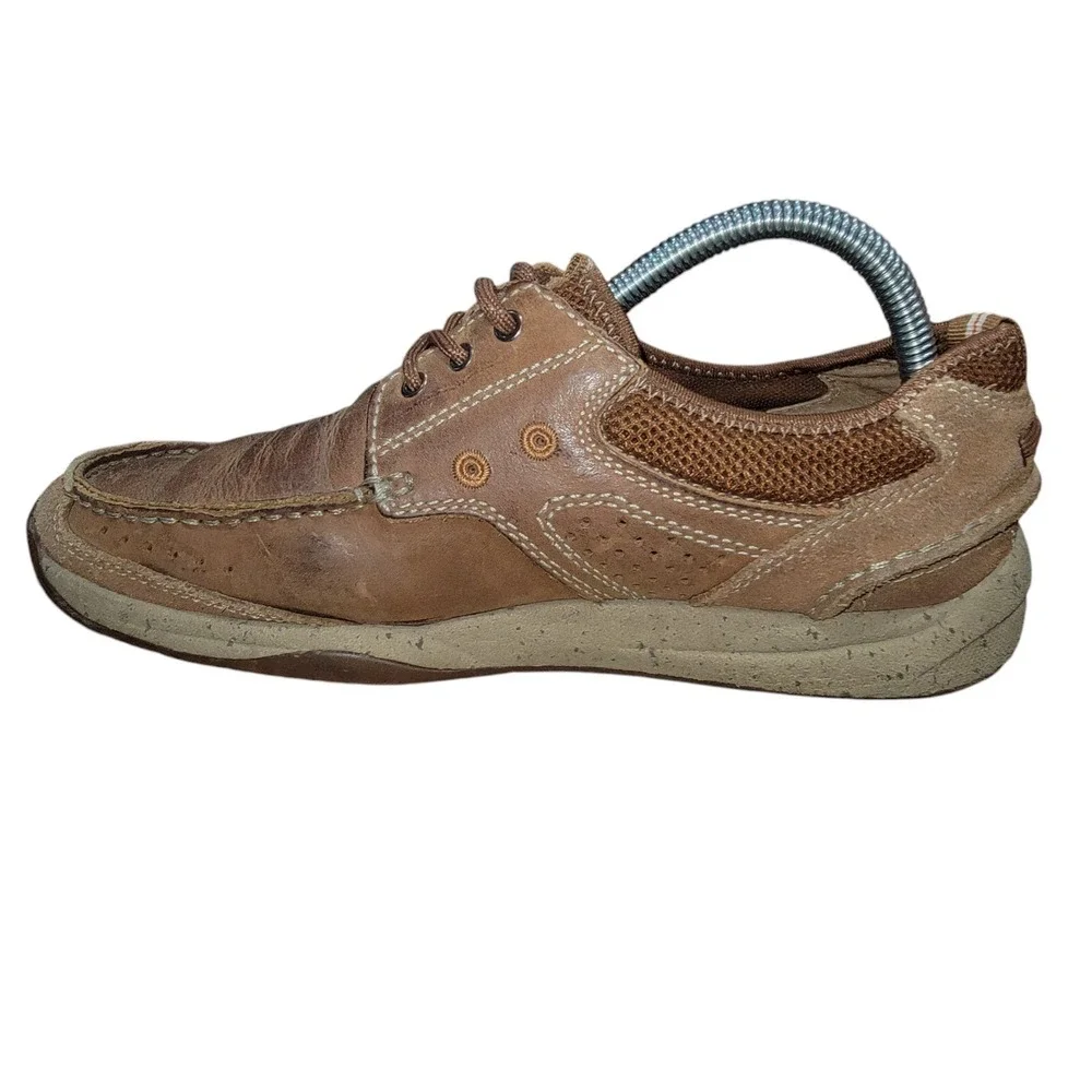 Clarks 1825 Armada Men's Brown Leather Casual Boat Shoes Size 8‎ M
